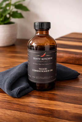 Zesty Kitchen Wood Conditioner Oil – 4oz | Premium Wood Care