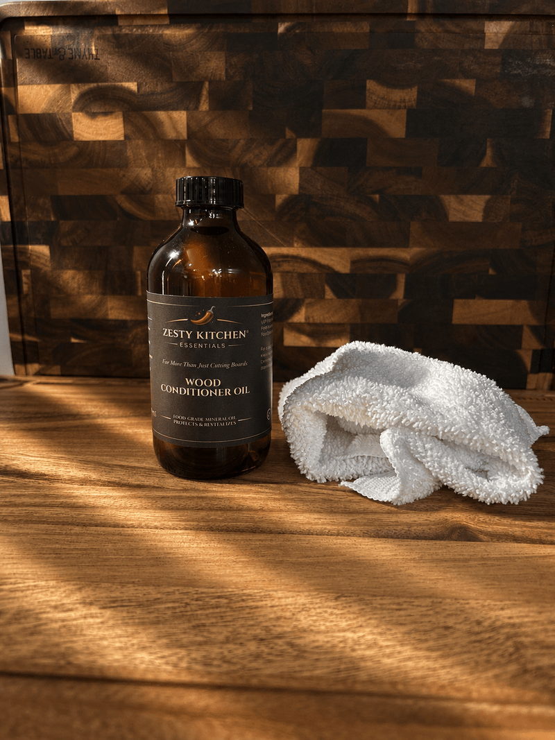 Zesty Kitchen Wood Conditioner Oil – 8oz | Premium Wood Care - Zesty Kitchen